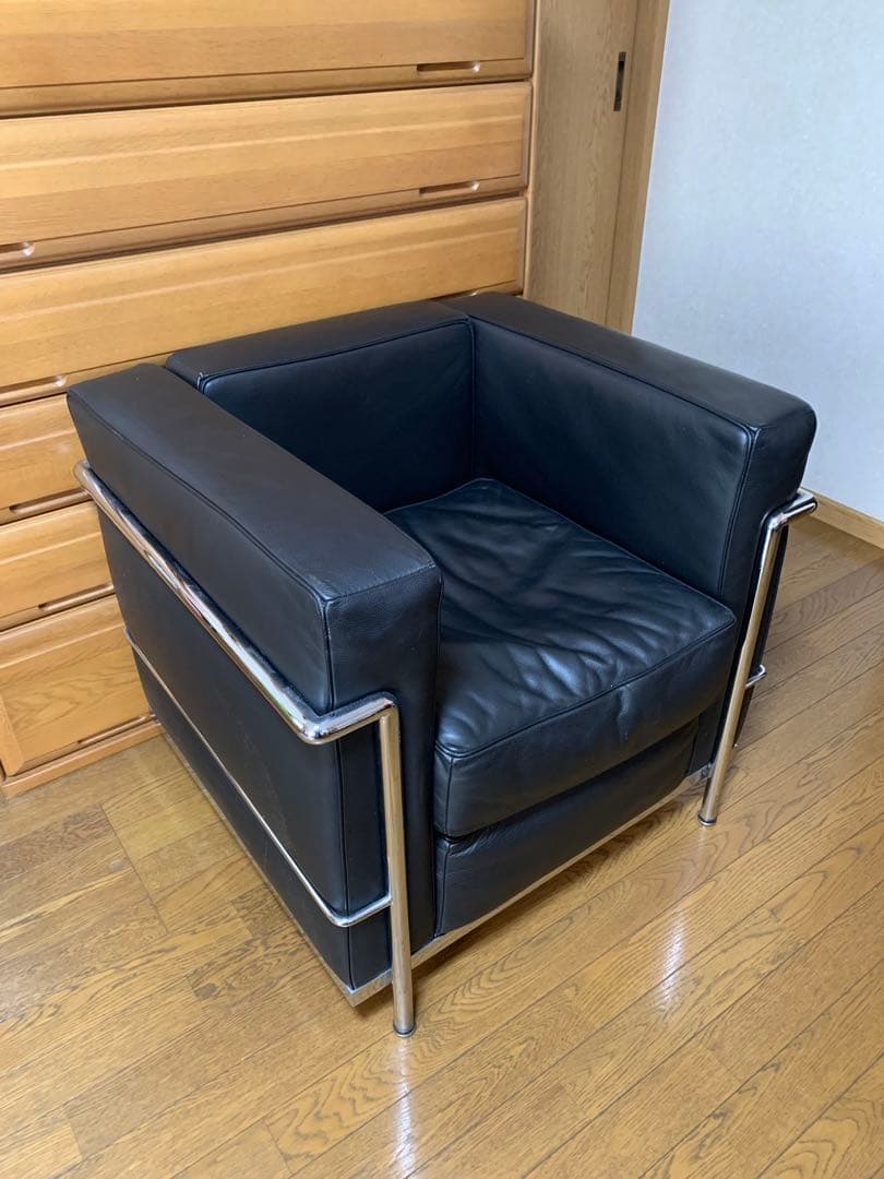 【極美品】コルビジェ LC2 シングルソファ