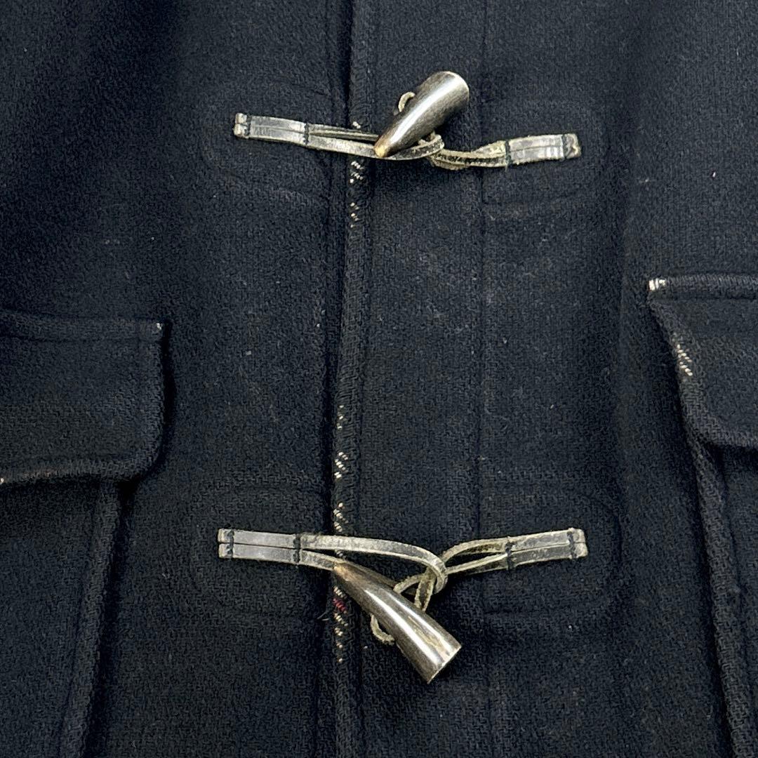 英国製 Burberrys’ ヴィンテージ ダッフルコート ノバチェック 黒