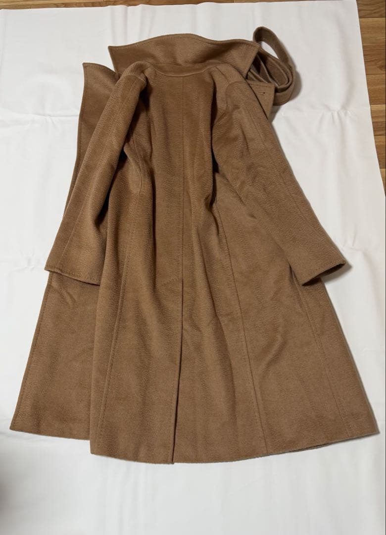 極美品MaxMaraマニュエラ ロングコート白タグキャメルカシミヤ100 XS