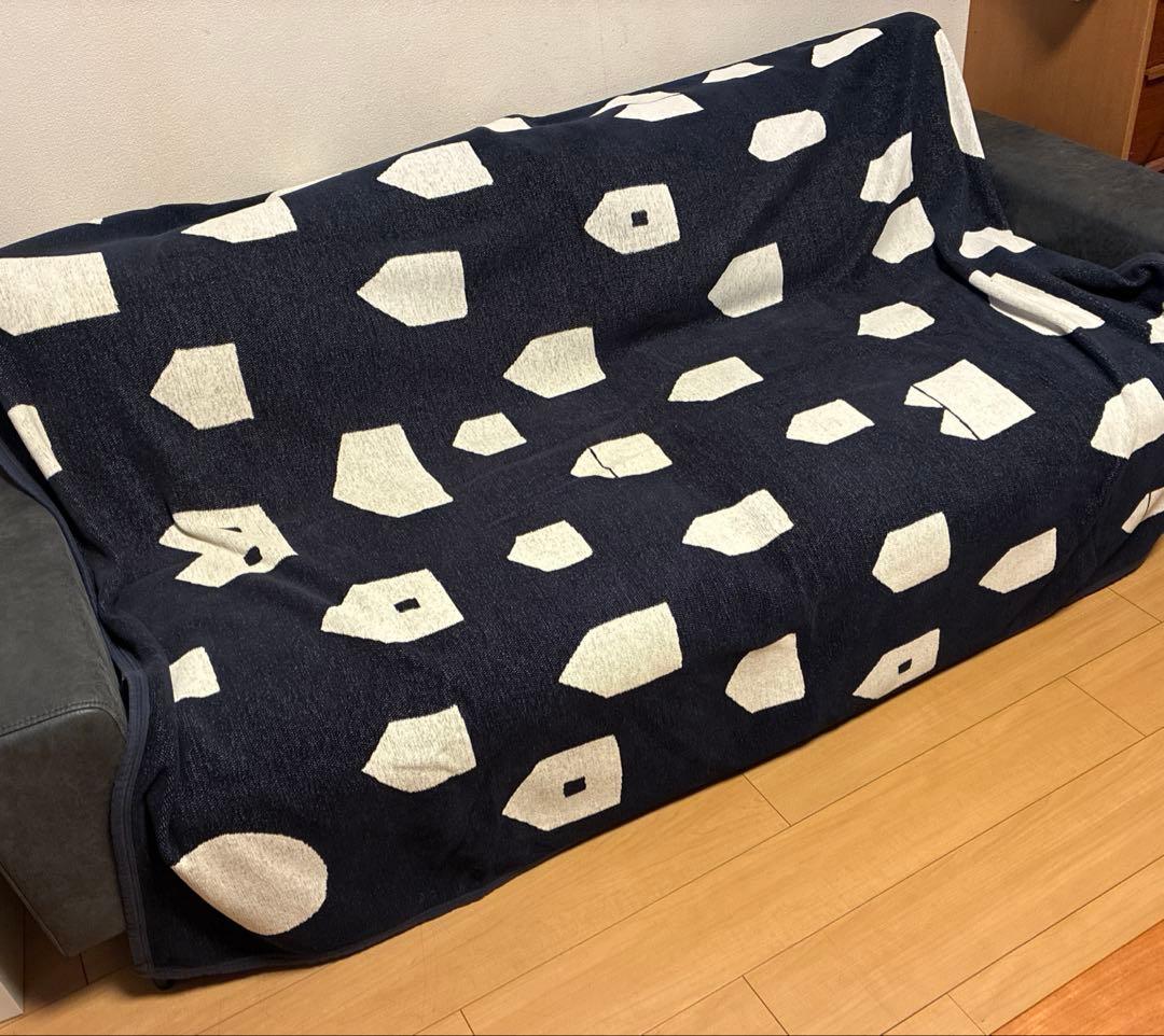 美品　ミナペルホネン　ブランケット