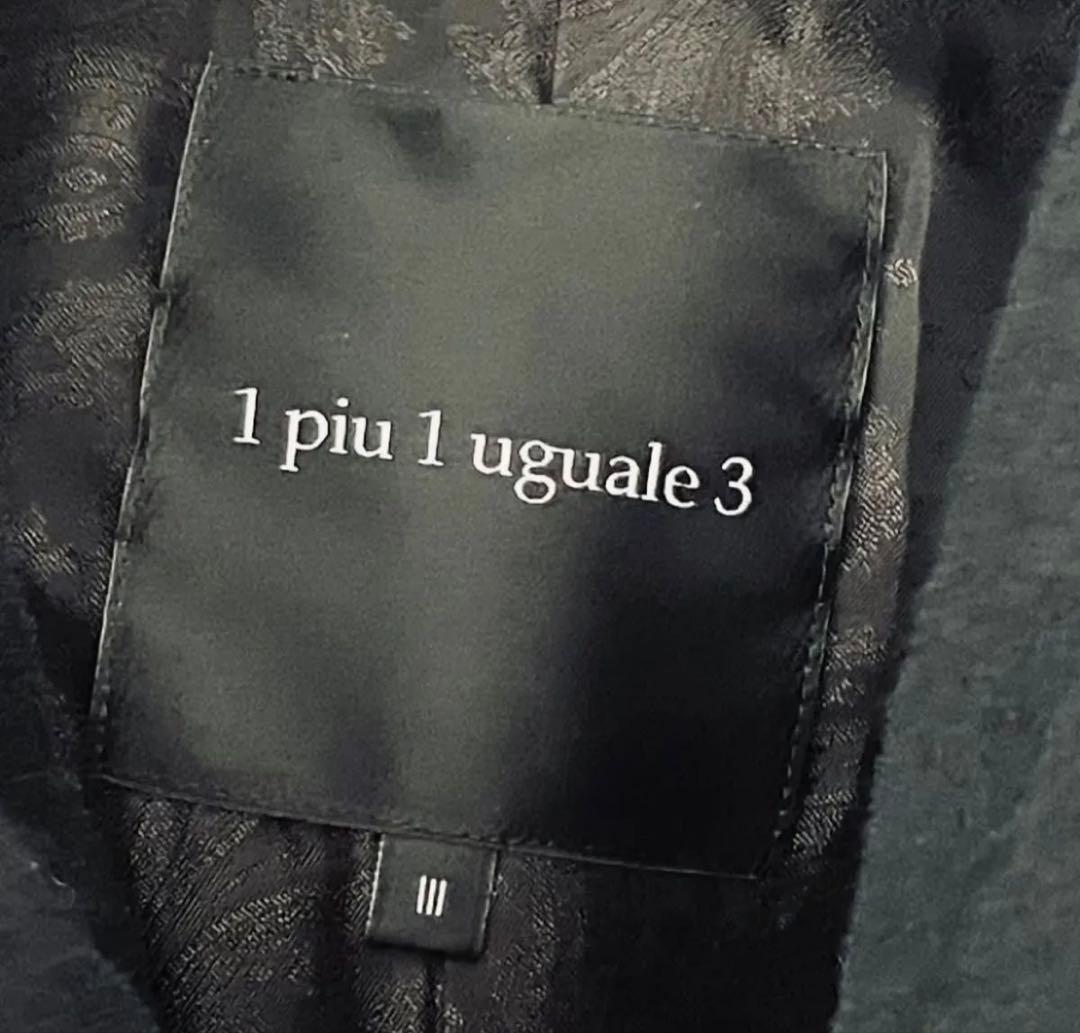 1piu1uguale3 コート　BLACK