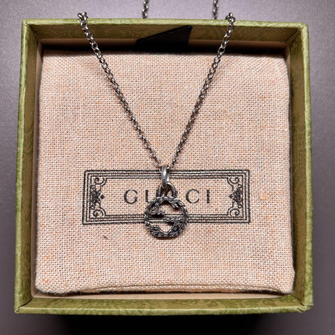グッチ GUCCI インターロッキングGペンダント ネックレス