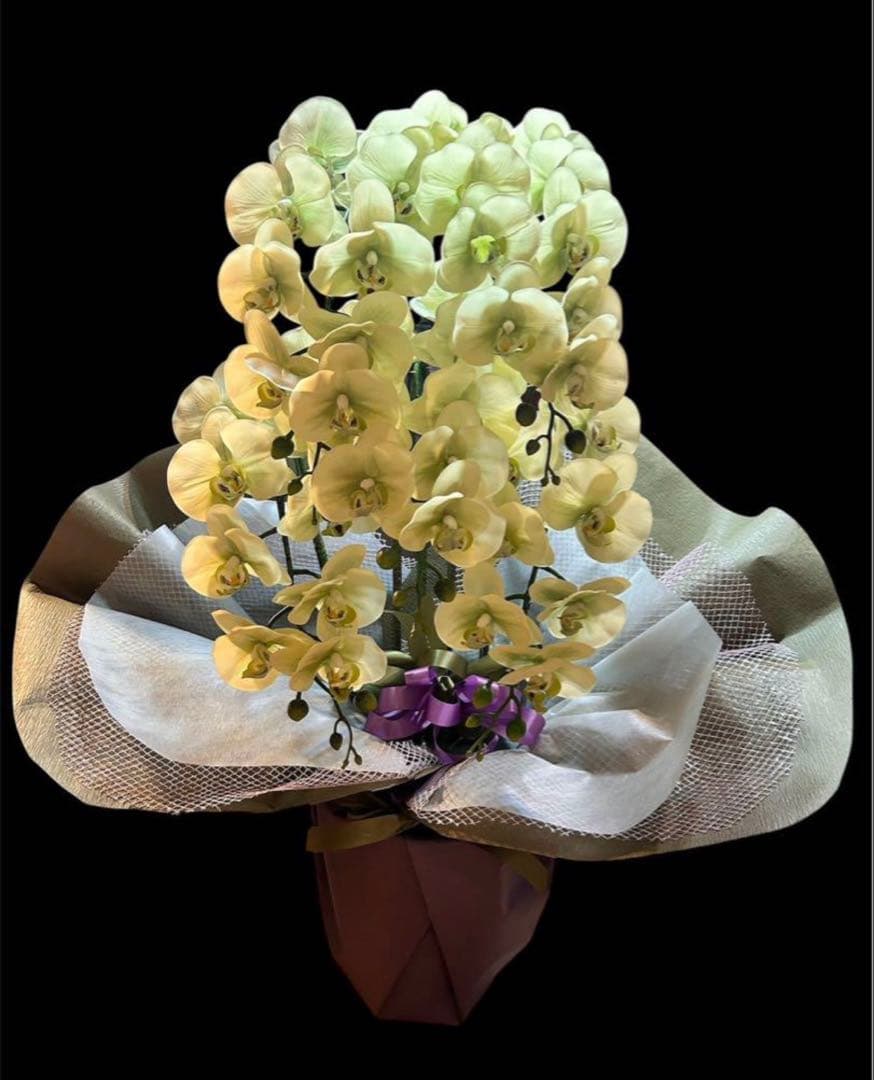 光触媒　人工観葉植物　ウォールグリーン　フェイクグリーン　リアル胡蝶蘭8755