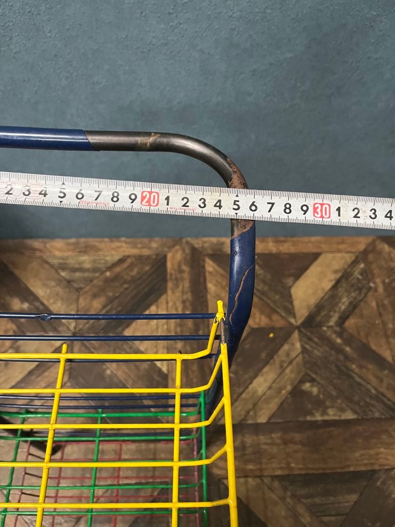 ワイヤーラック レトロポップ 昭和レトロ 当時物 小物入れ