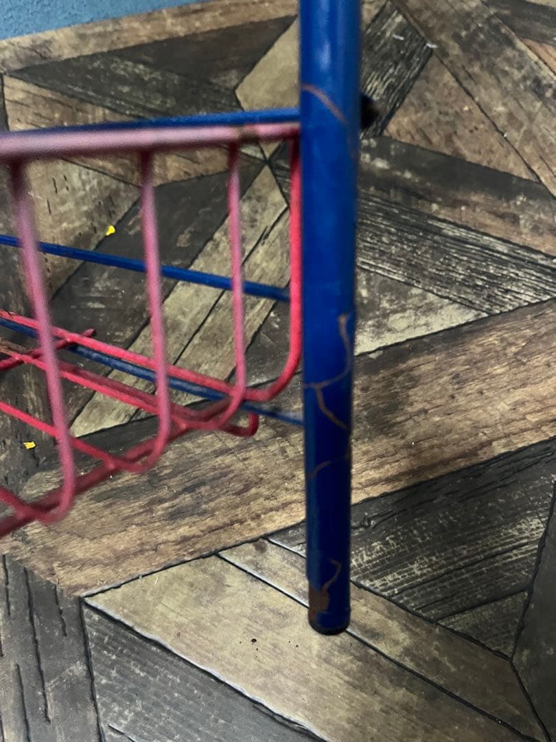 ワイヤーラック レトロポップ 昭和レトロ 当時物 小物入れ