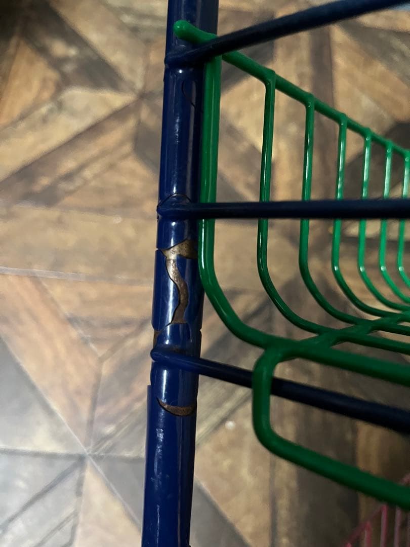 ワイヤーラック レトロポップ 昭和レトロ 当時物 小物入れ