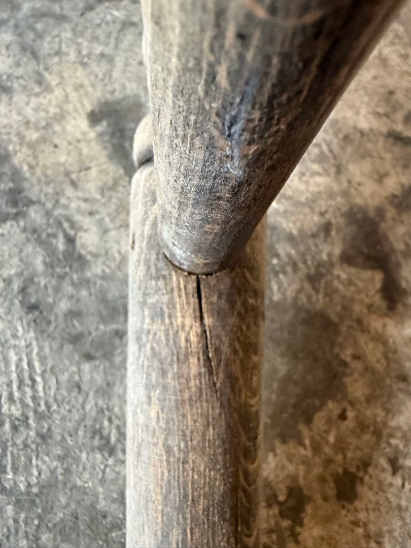 ビンテージ　ダイニングアームチェア　カフェチェア　剥離加工　no2