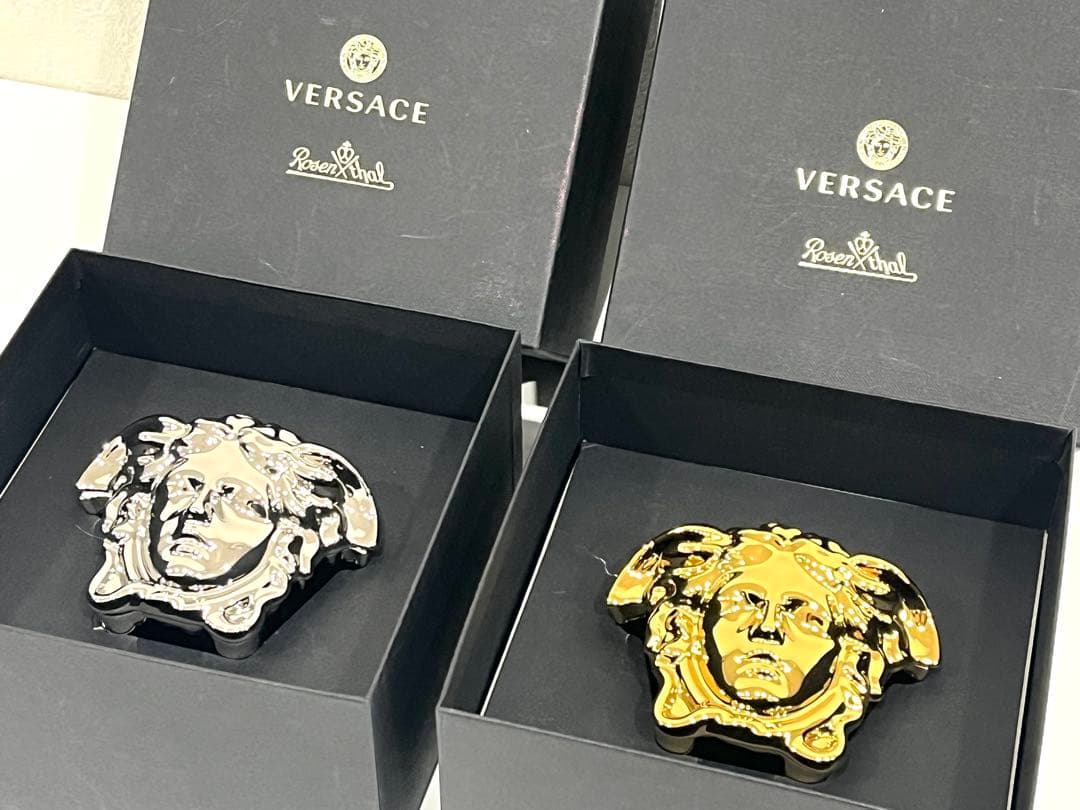 f142 美品　希少　ヴェルサーチ×ローゼンタール　コラボ　メデューサ　オブジェ