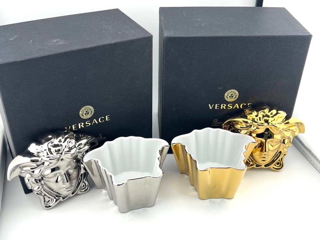 f142 美品　希少　ヴェルサーチ×ローゼンタール　コラボ　メデューサ　オブジェ