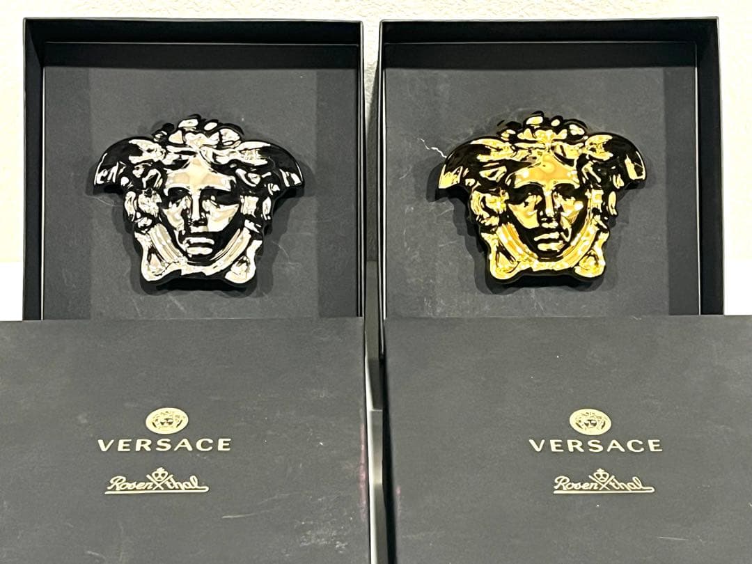 f142 美品　希少　ヴェルサーチ×ローゼンタール　コラボ　メデューサ　オブジェ
