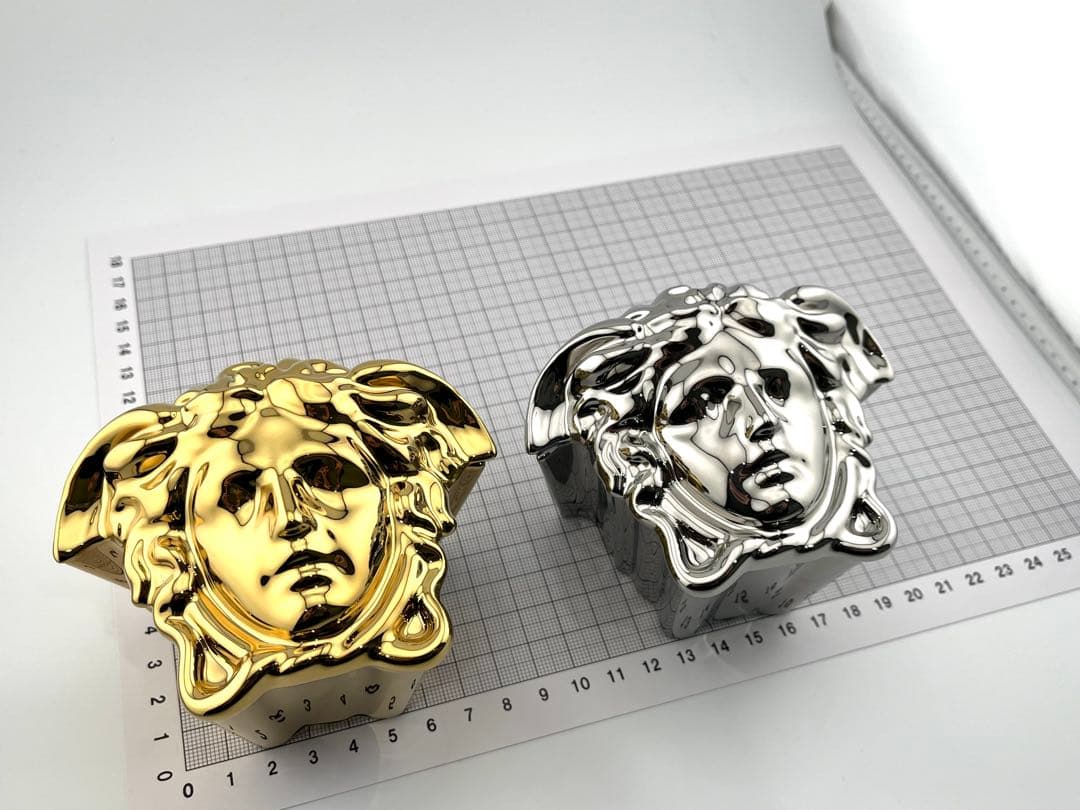 f142 美品　希少　ヴェルサーチ×ローゼンタール　コラボ　メデューサ　オブジェ