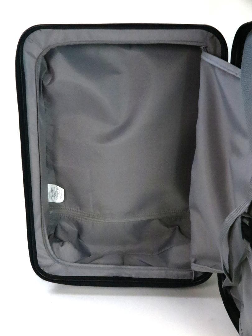 無印良品バーの高さを自由に調節できる ストッパー付ハードキャリー35L濃紺