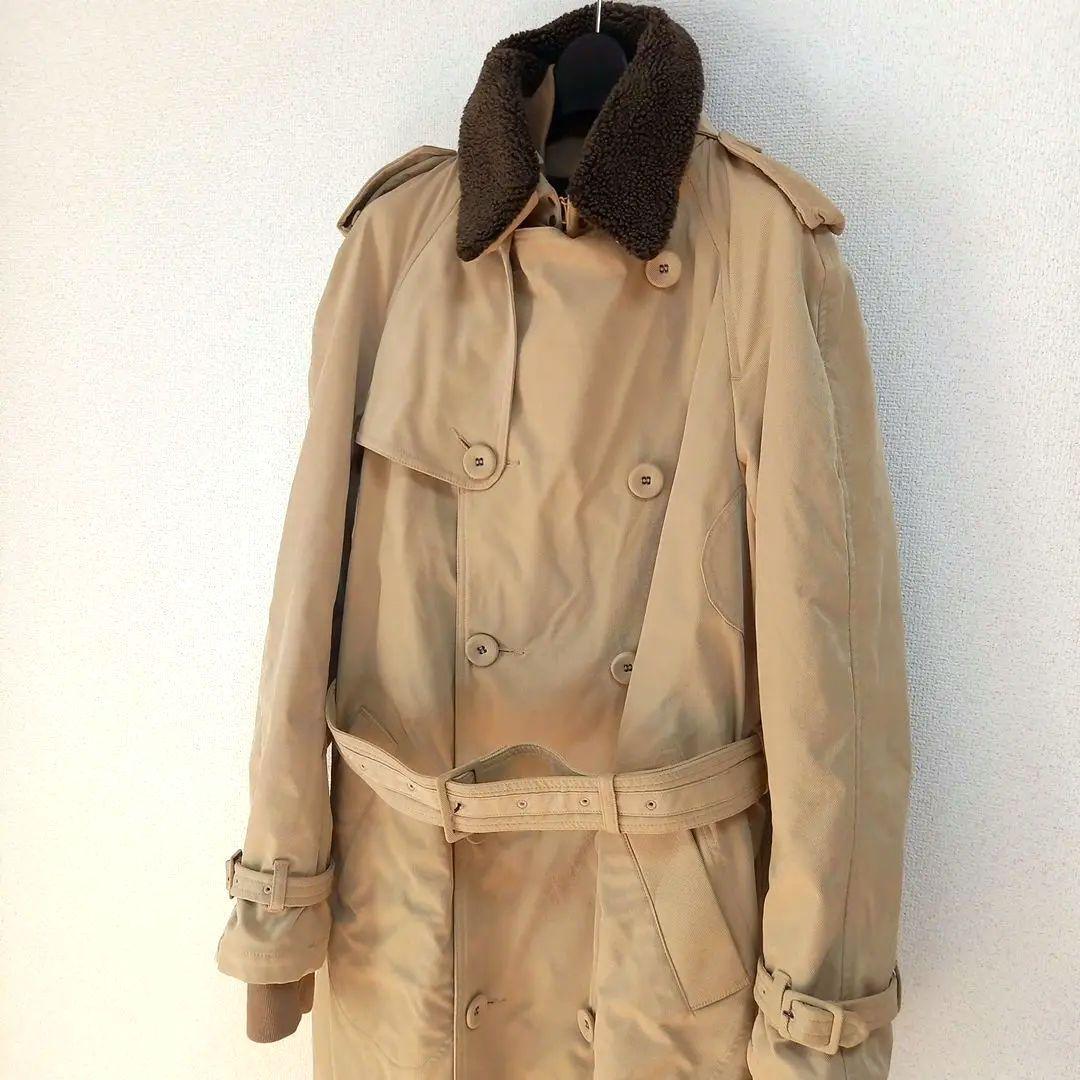 スロウガン Slowgun&co 2way 肉厚ボアライナー付きコート 光沢