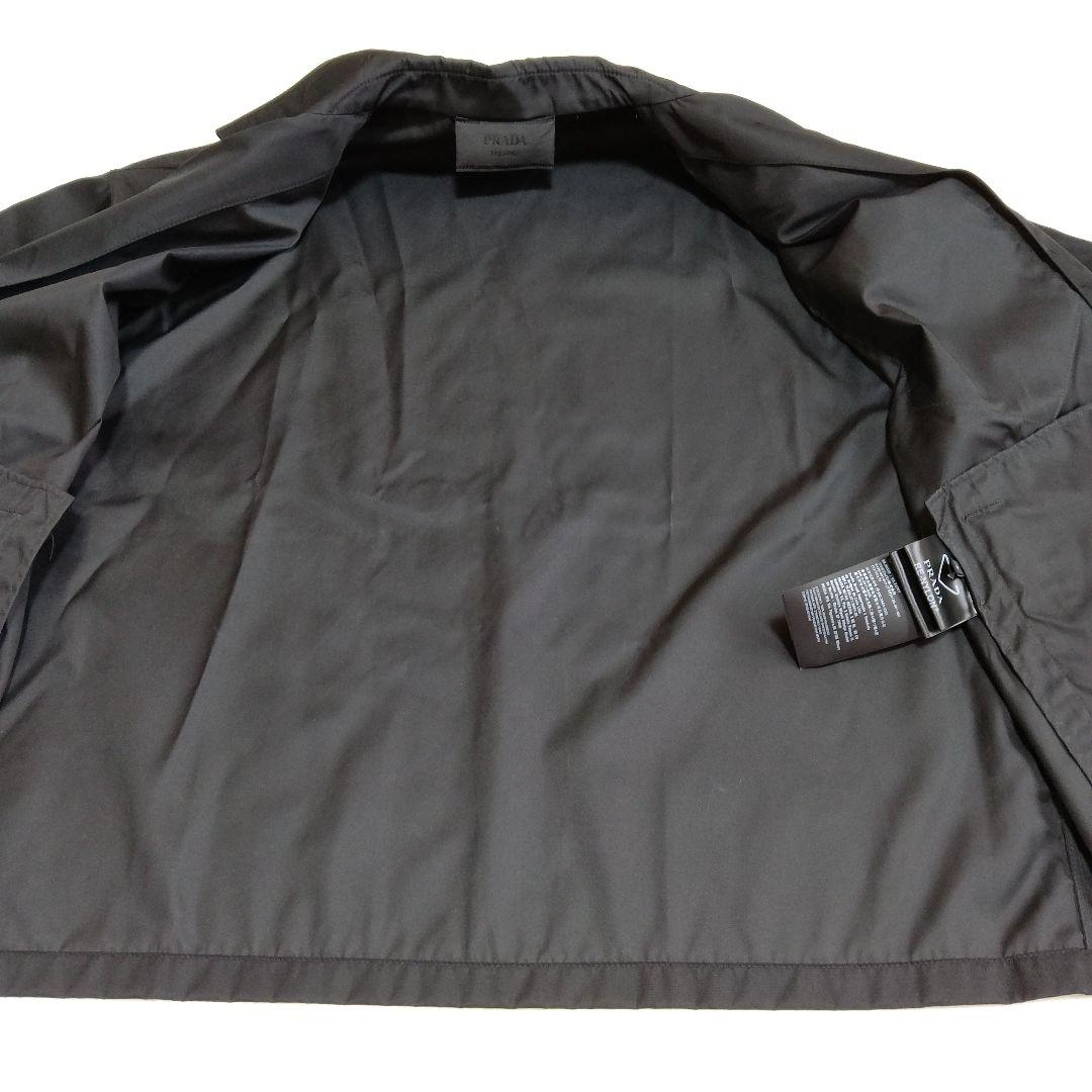 PRADA プラダ 22ss ナイロン 半袖シャツ 三角ロゴ ブラック S