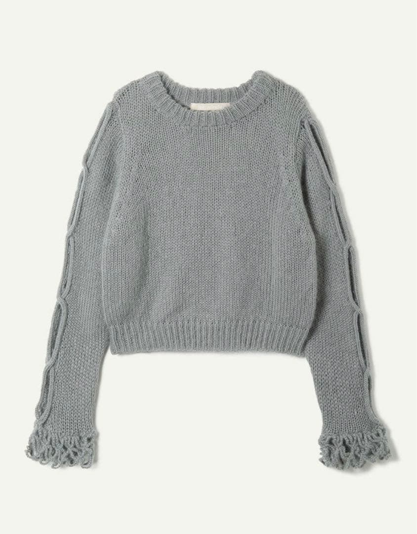 週末限定価格✨leinwande Open Cable Sweater Gray