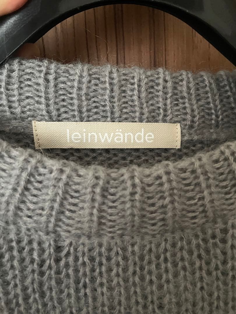 週末限定価格✨leinwande Open Cable Sweater Gray