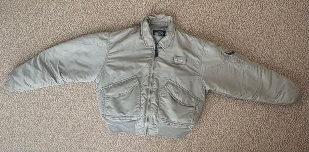 Schott CWU-R フライトジャケット ライトグレー