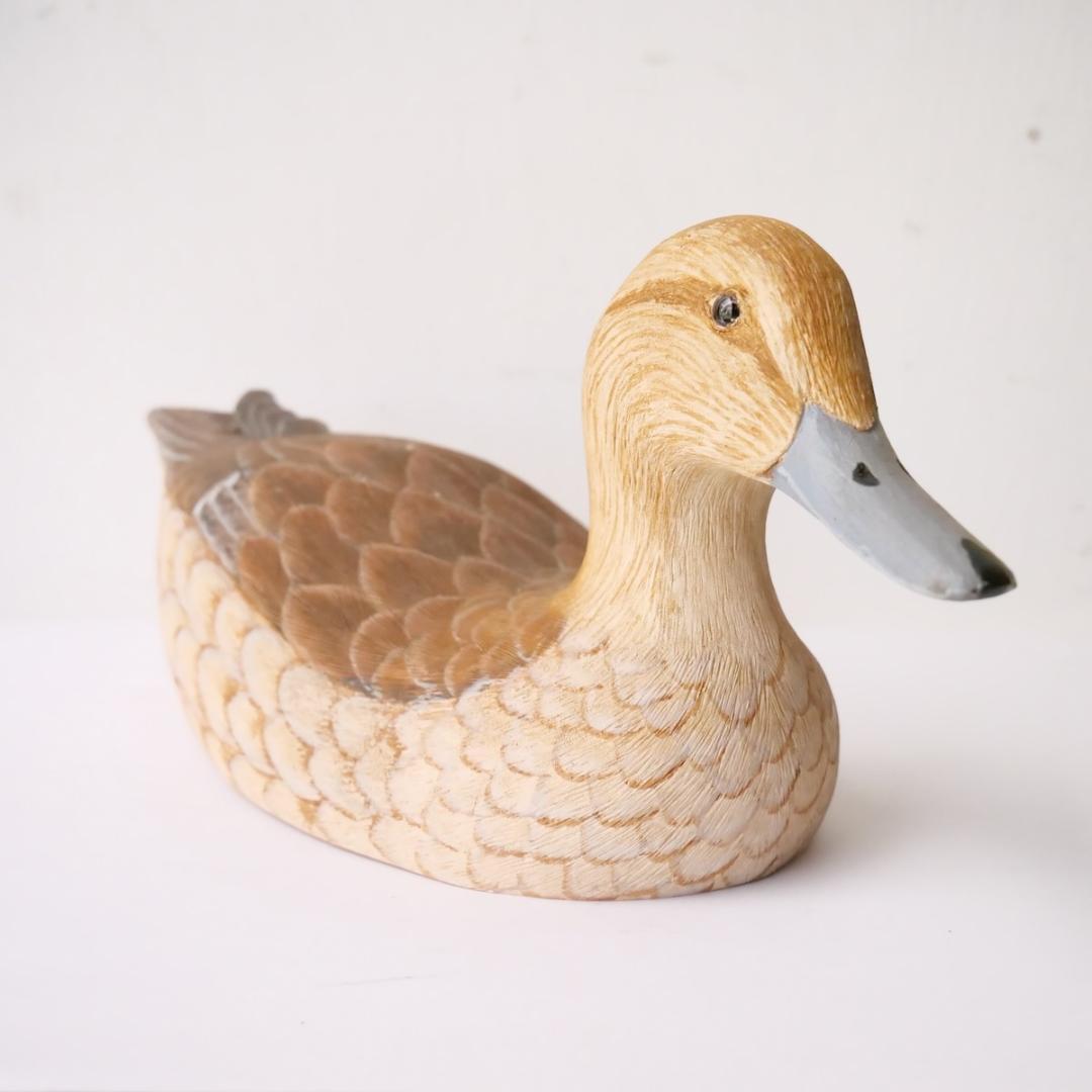 デコイ 置物　鴨　カモ　　ビンテージ