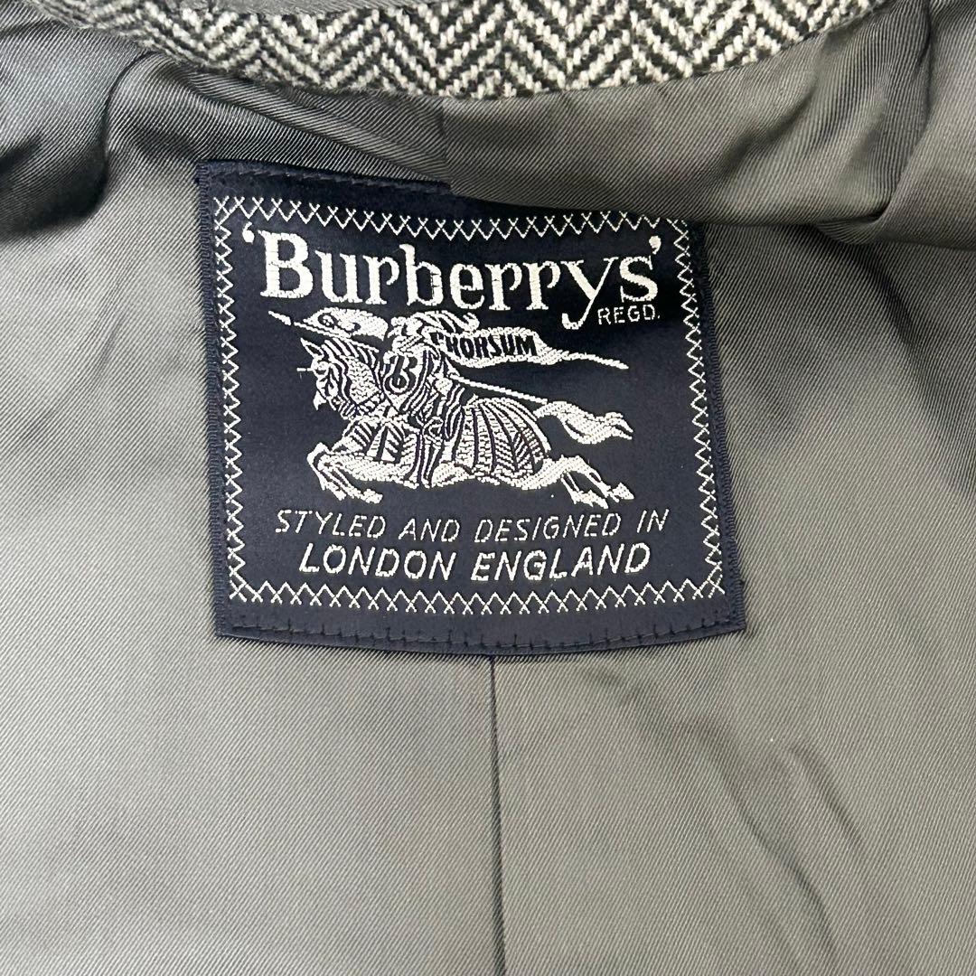 Burberrys’ バーバリー　ヘリンボーン ステンカラーコート