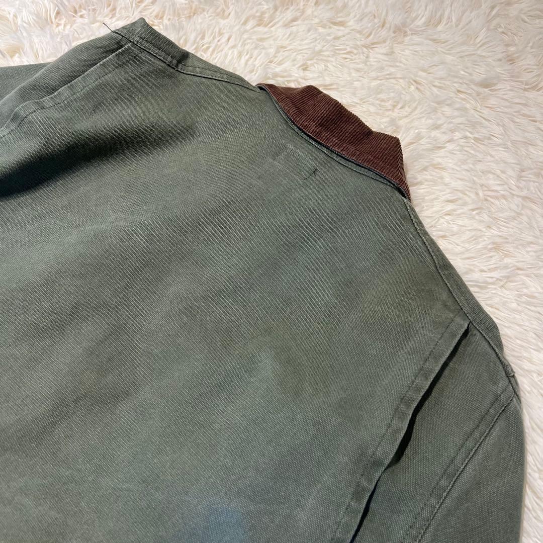 backers デトロイトジャケットLカーキ　襟コーデュロイ　vintage 冬