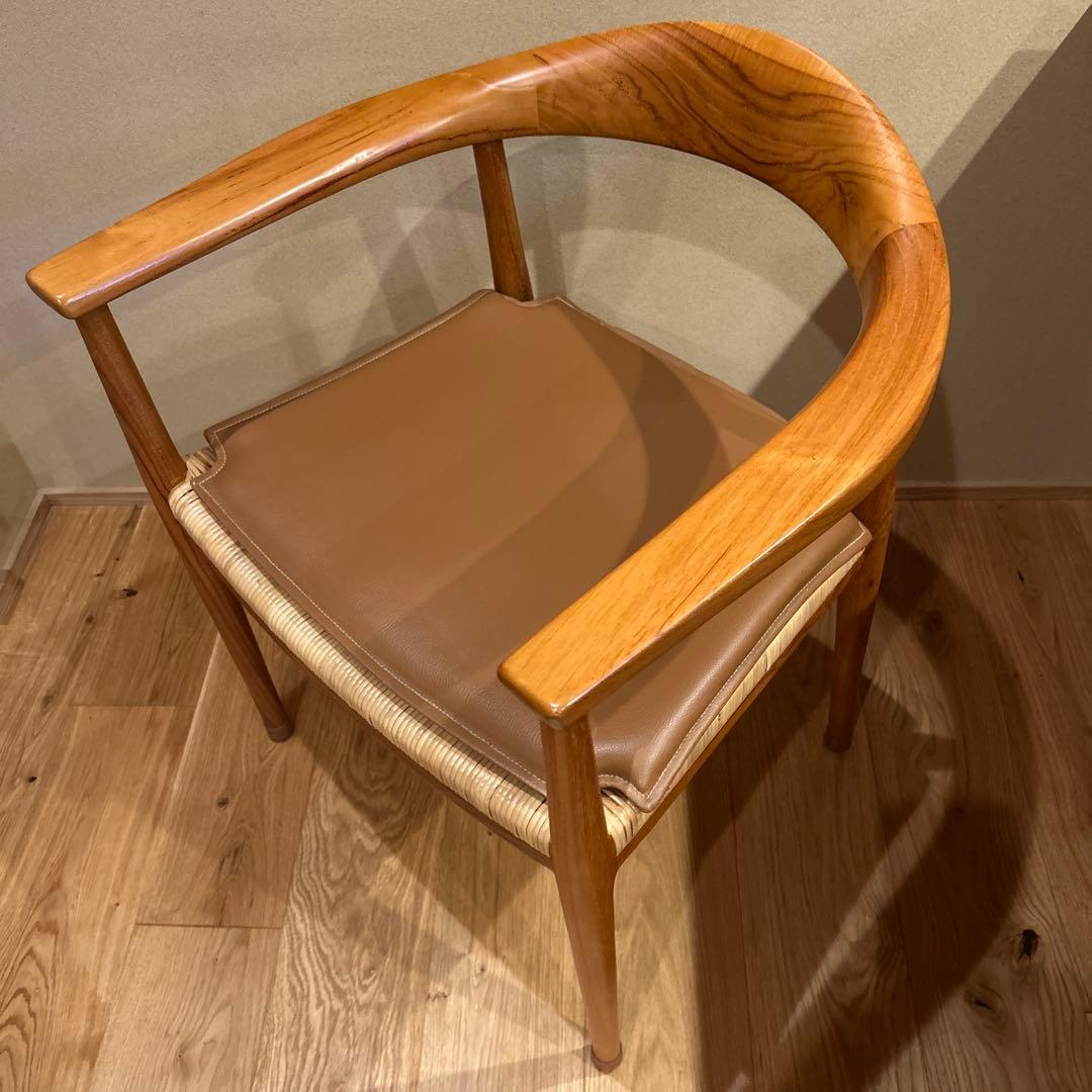 サンフラワーラタン　ダイニングチェア⑤専用クッション付き