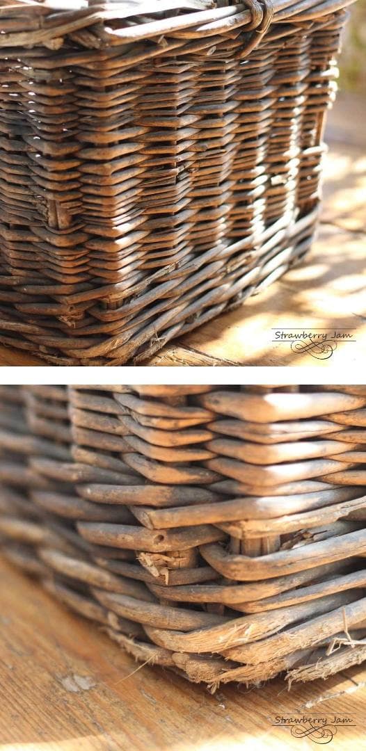 L3306-191 英国アンティーク バスケット ワインホルダー スリッパ