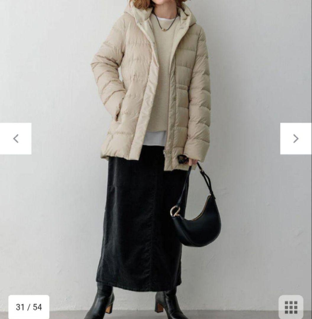 23区　今季【VERY掲載】シレータフタ ミドル丈 ダウンコート