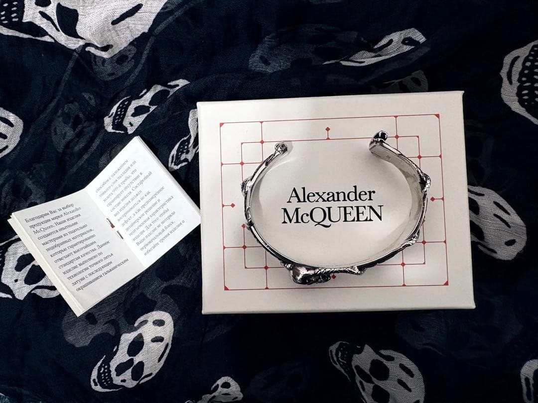 Alexander McQueen スカル＆スネークバングル/ブレスレット