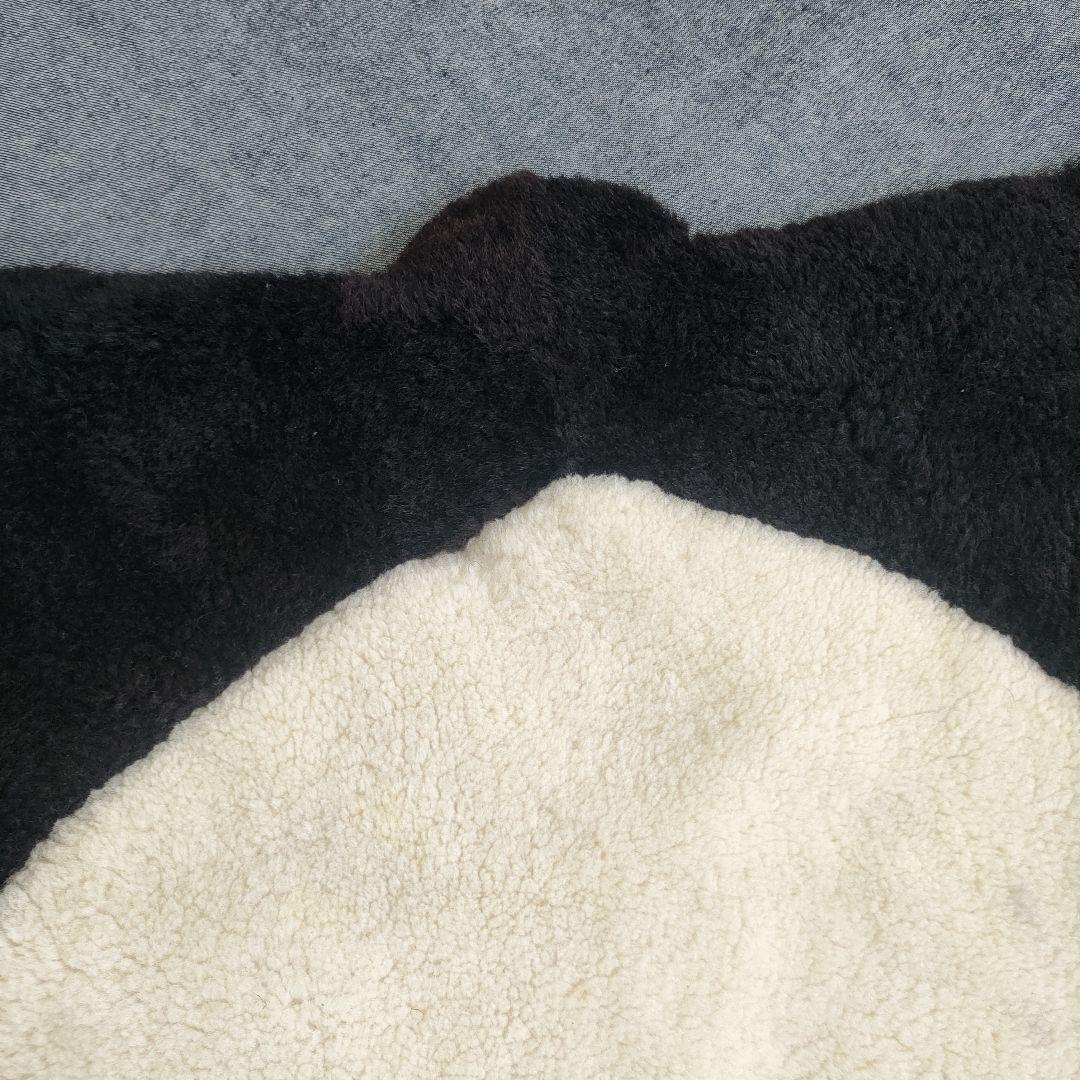 1mぐらい　北京　パンダの敷物　中国　昭和　中古　パンダ　ラグ　姿　敷物