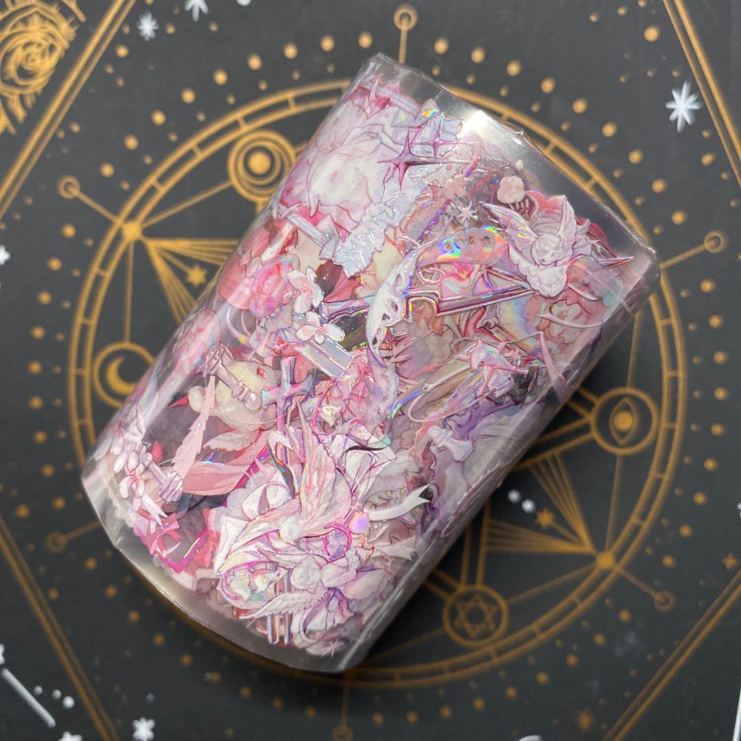 【T】海外　10m巻　貝殻光/銀マスキングテープ　人物系　女の子/男の子