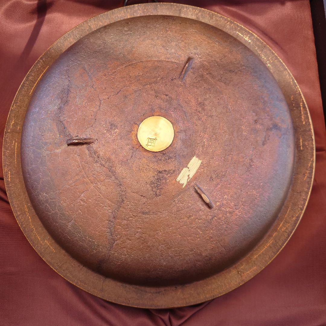 未使用　JIS規格 平井砲金すき焼き鍋25cm　生産終了品ケース付き蝶番難あり