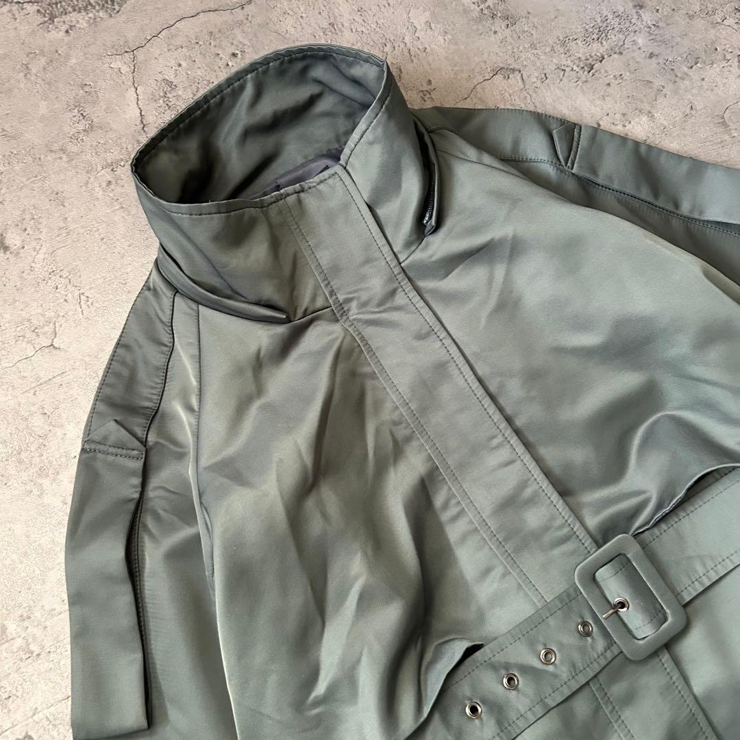極美品 RUIRUE BOUTIQUE トレンチコート ベルト Aライン 希少色