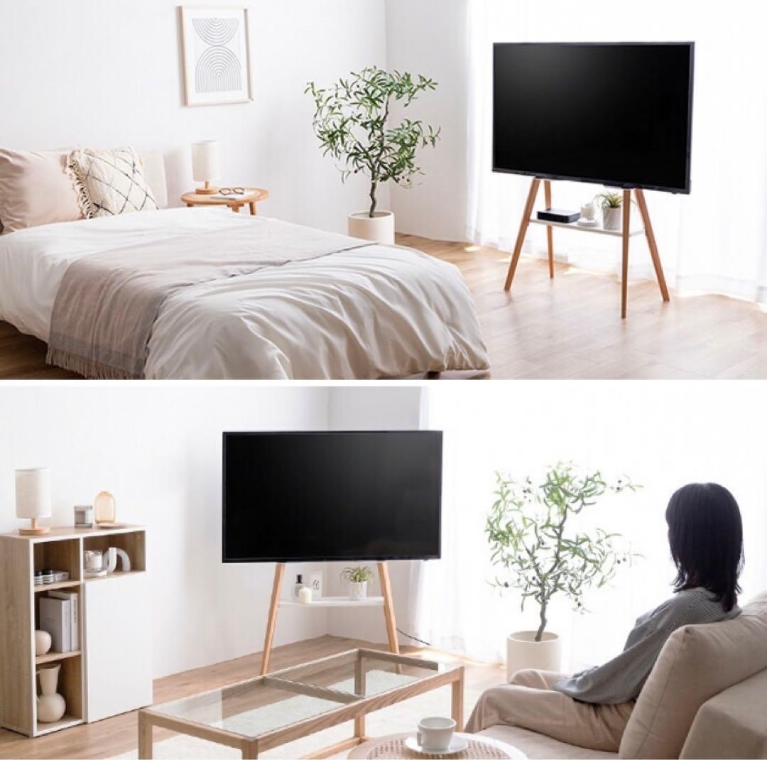 棚付きテレビスタンド　木　木目　テレビ台