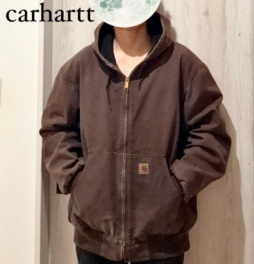 ゴールデンサイズ　Carhartt アクティブジャケットダークブラウン