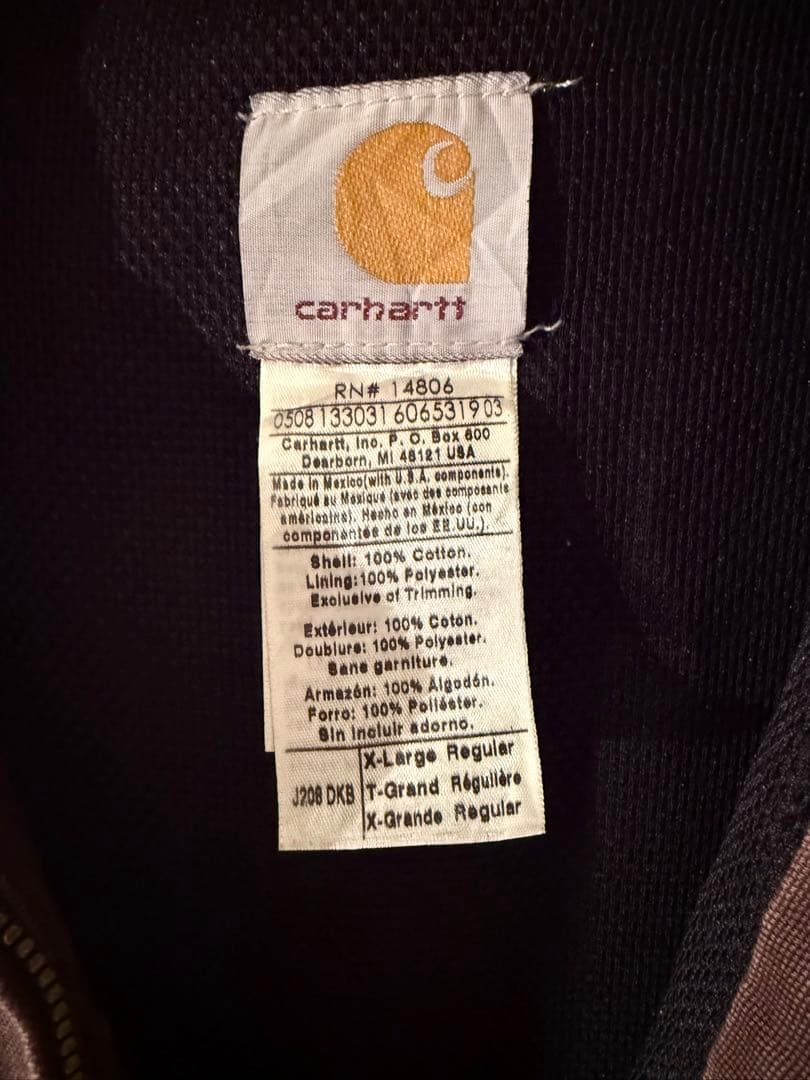 ゴールデンサイズ　Carhartt アクティブジャケットダークブラウン