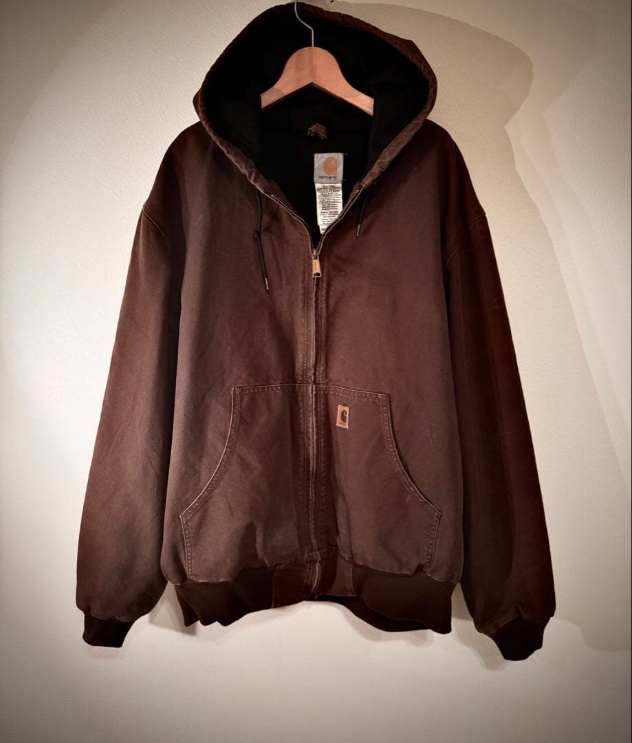 ゴールデンサイズ　Carhartt アクティブジャケットダークブラウン