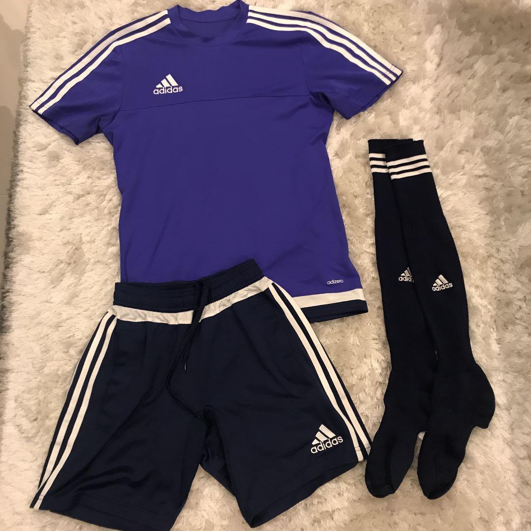 Radidas大学サッカー部練習着3点セット＆ウィンブレ上下セット