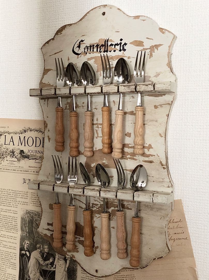カトラリーホルダー　ウォールラック　パネル　プレート