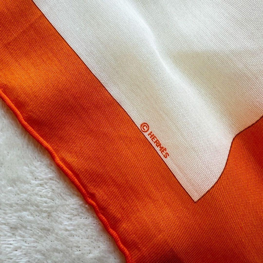 希少　エルメス　HERMES　カレ70　カシミヤ　シルク