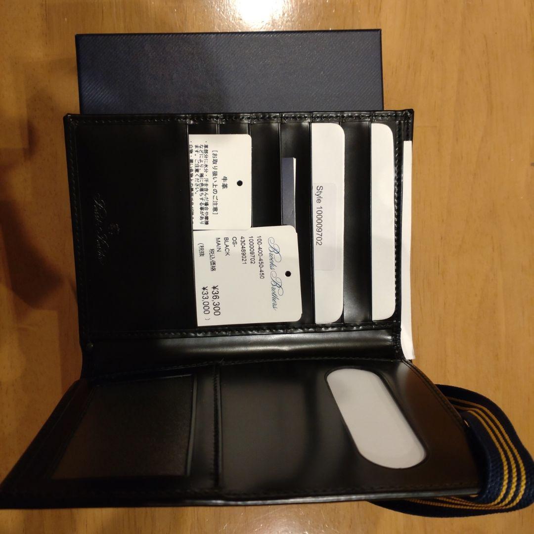 Brooks Brothers パスポートケース　カーフ　イタリア製　未使用