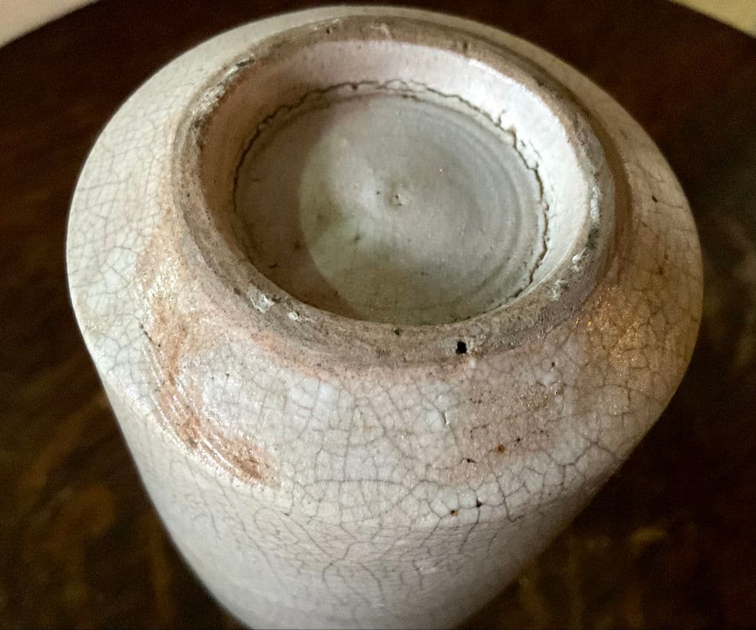 アンティーク　染付コンプラ瓶　波佐見焼