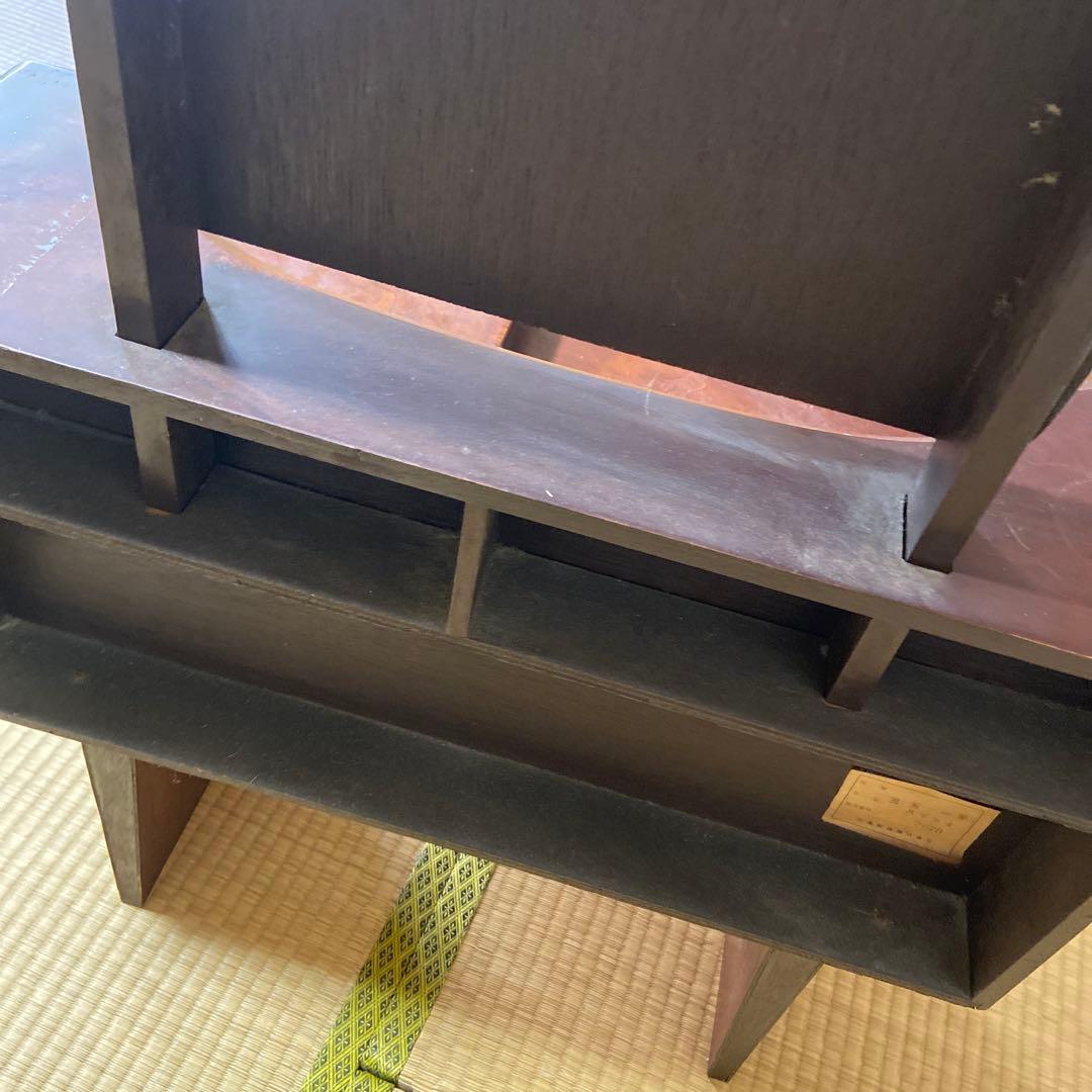 一面鏡　ダークブラウン ドレッサー・鏡台 大きな鏡付き　昭和レトロ