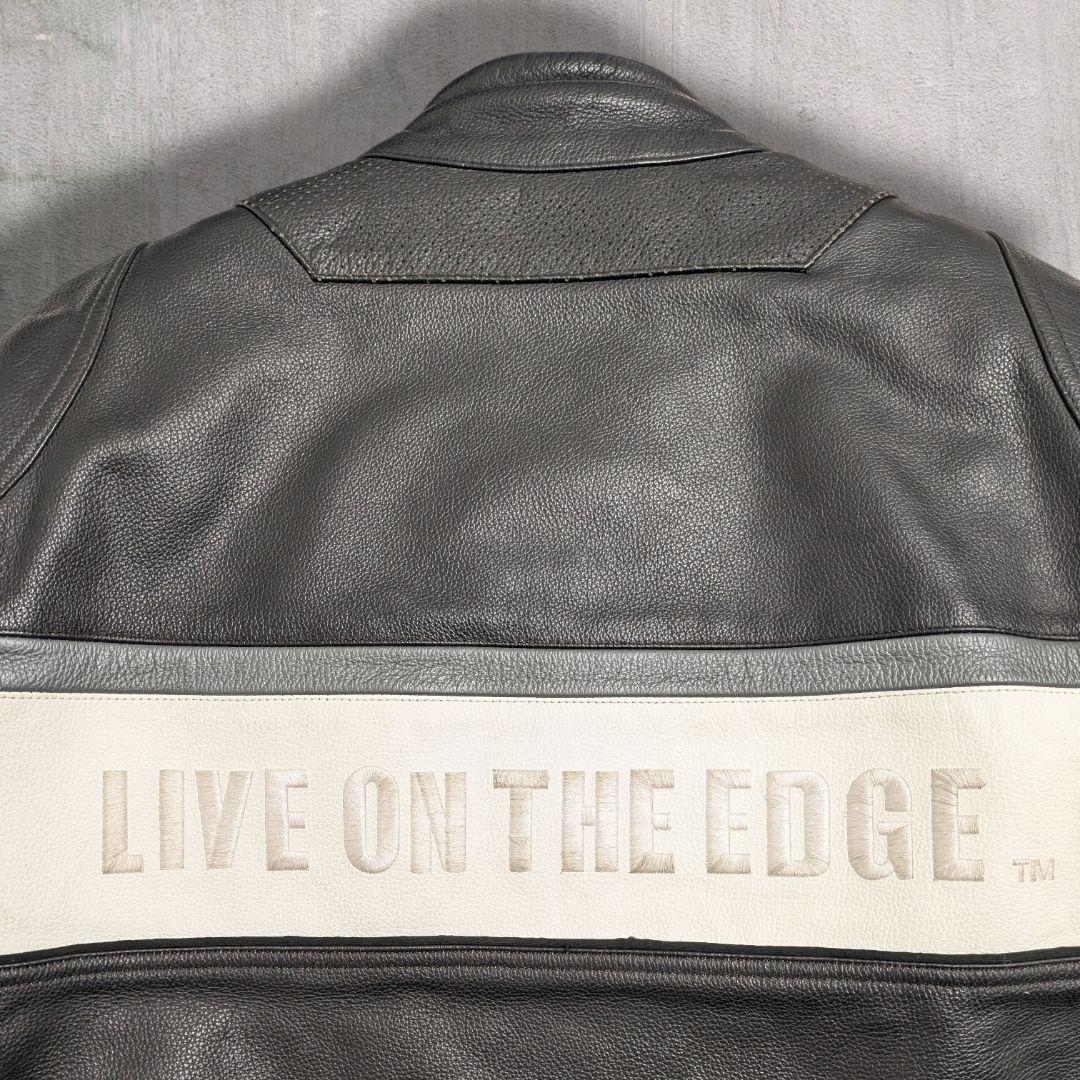 90s アレンネス ヴィンテージ レーシング レザージャケット 本革 Ｍ バイク