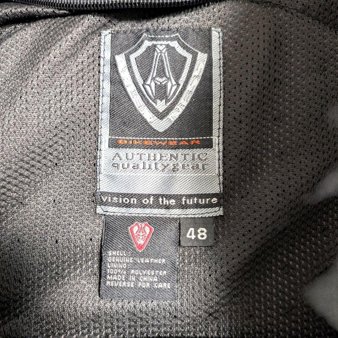 90s アレンネス ヴィンテージ レーシング レザージャケット 本革 Ｍ バイク