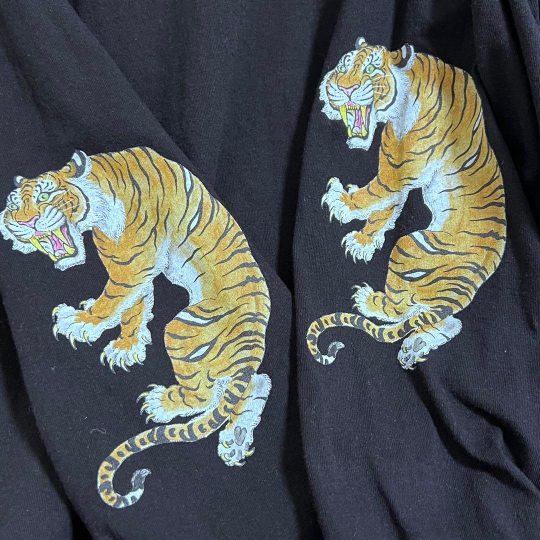 美品 WACKO MARIA TIM LEHI ロングスリーブ 虎 黒 M