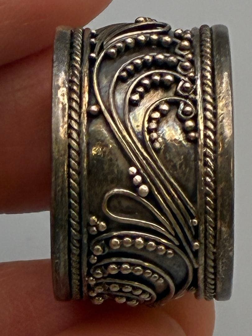 18号 ハンドメイド　 925銀　シルバーリング　男女兼用　ビンテージ　指輪