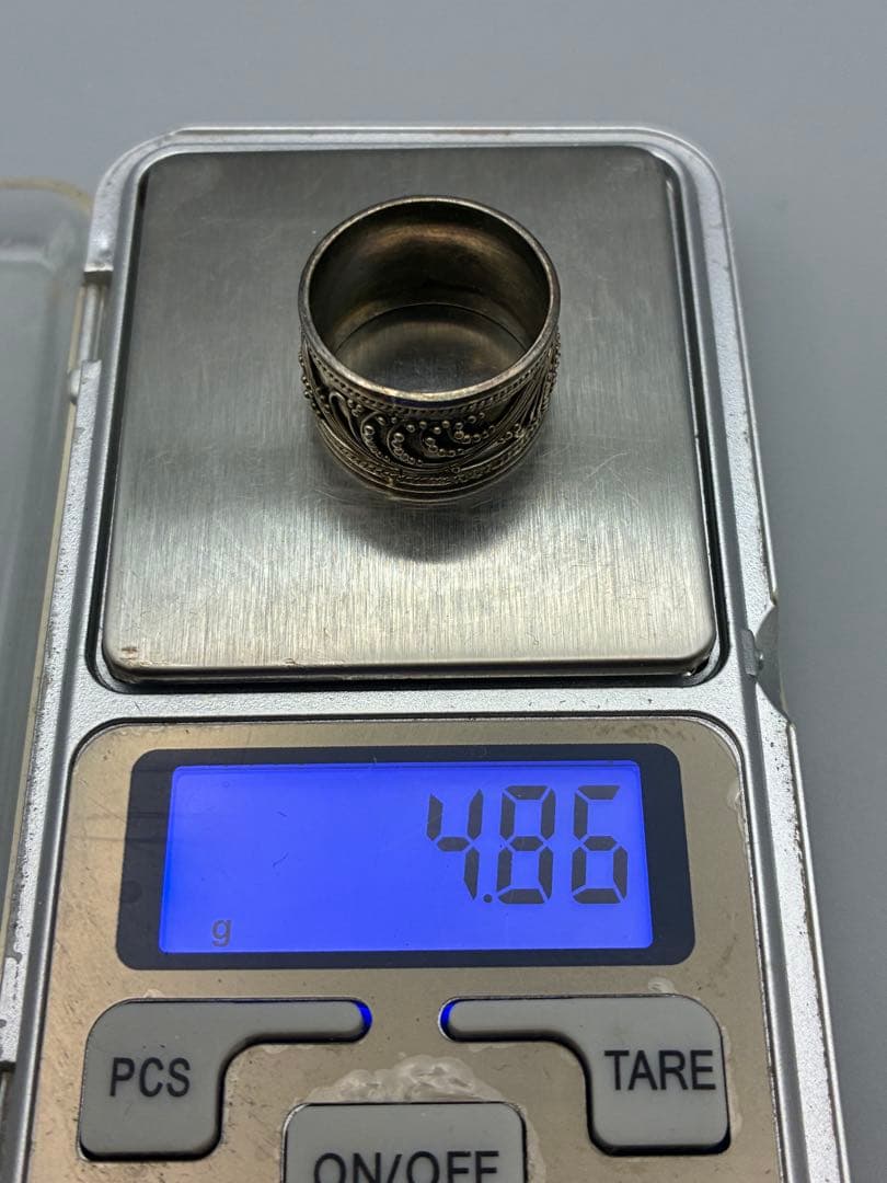 18号 ハンドメイド　 925銀　シルバーリング　男女兼用　ビンテージ　指輪