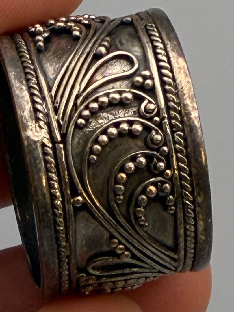 18号 ハンドメイド　 925銀　シルバーリング　男女兼用　ビンテージ　指輪