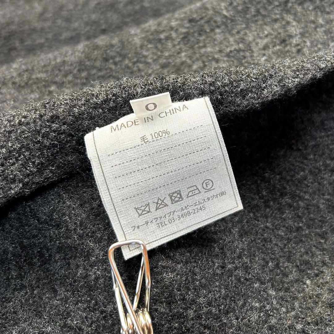 極美品★45R フロート 縮絨 AKIYA フードコート チャコールグレー 0