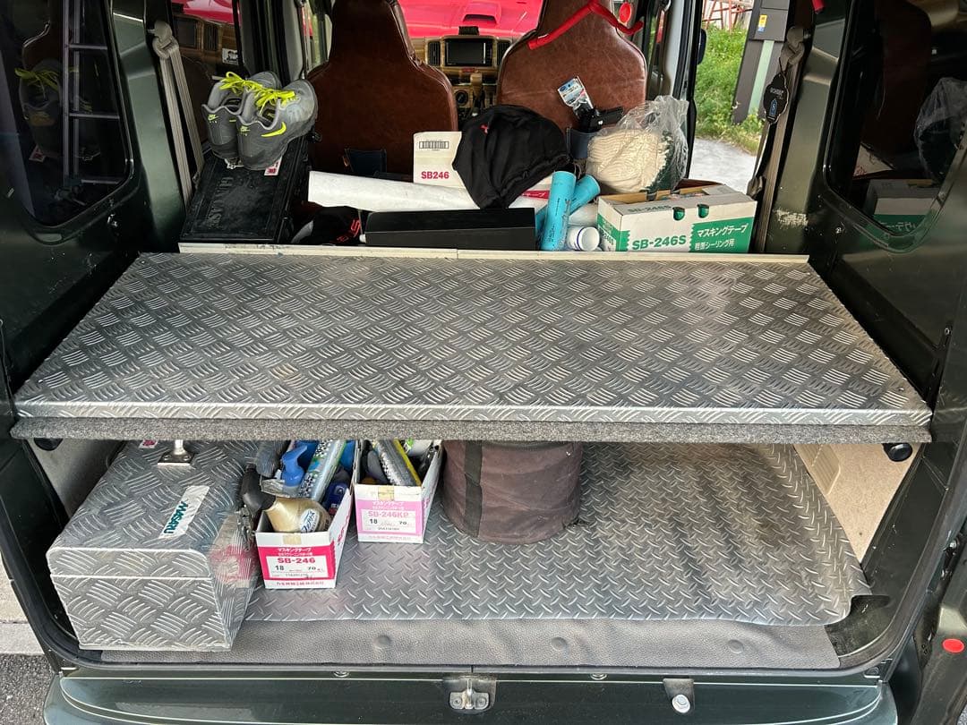 maru557 エブリィ da17 棚　シマ板　ラゲッジボード